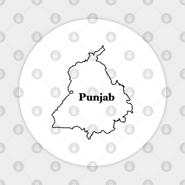 Punjabmap Magnet by Rooscsbresundae